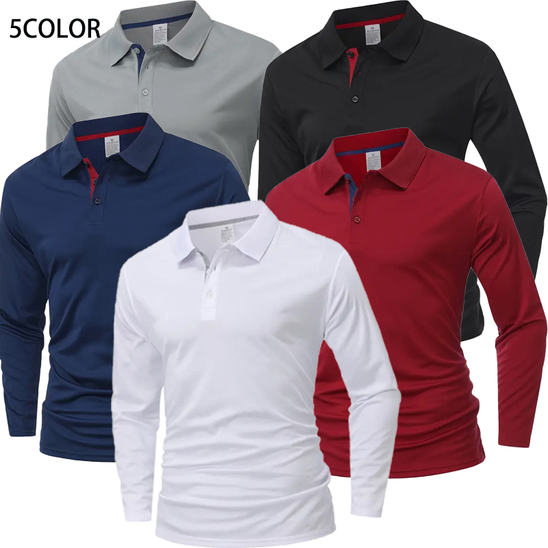 Golf Equipment Sales - Мужская рубашка-поло с длинным рукавом, быстросохнущая,