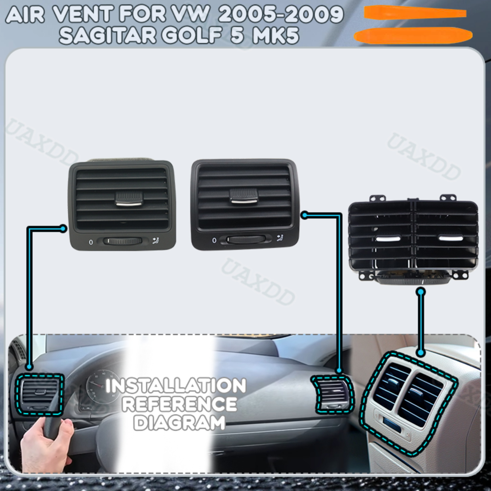 Golf Equipment Outlet - Сборка вентиляционной решетки кондиционера для VW